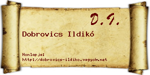 Dobrovics Ildikó névjegykártya