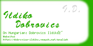 ildiko dobrovics business card
